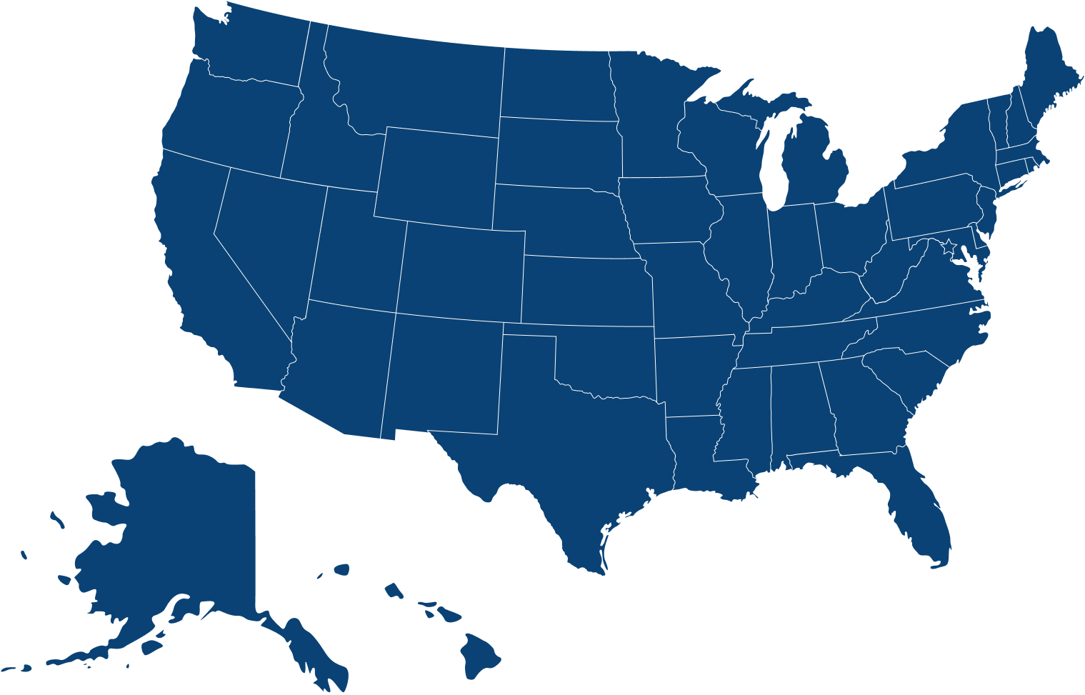 Map of the US